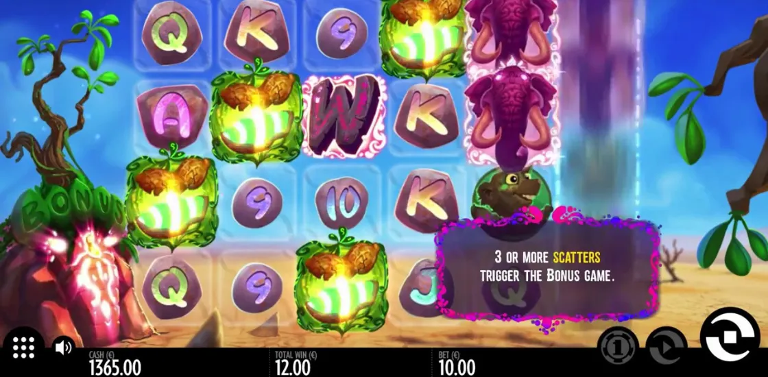 Интерфейс игрового автомата Pink Elephants