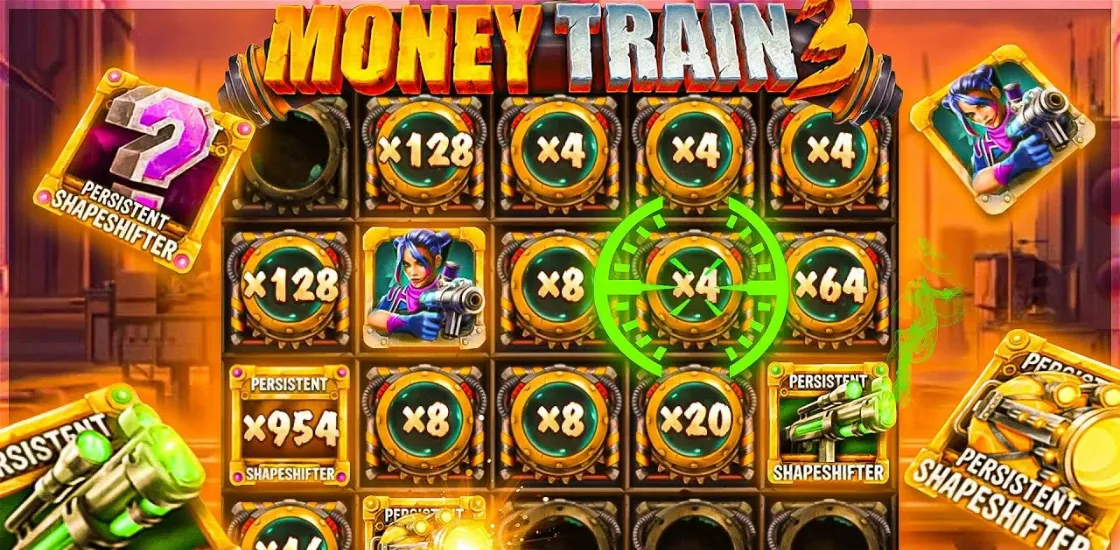 Интерфейс игрового автомата Money Train 3