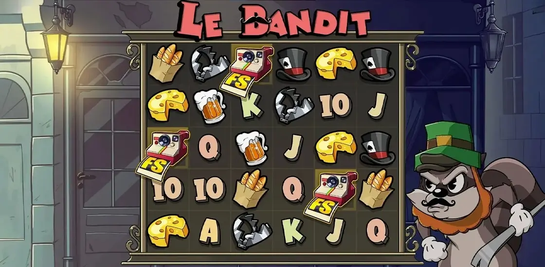 Подробнее о механиках и функциях слота Le Bandit