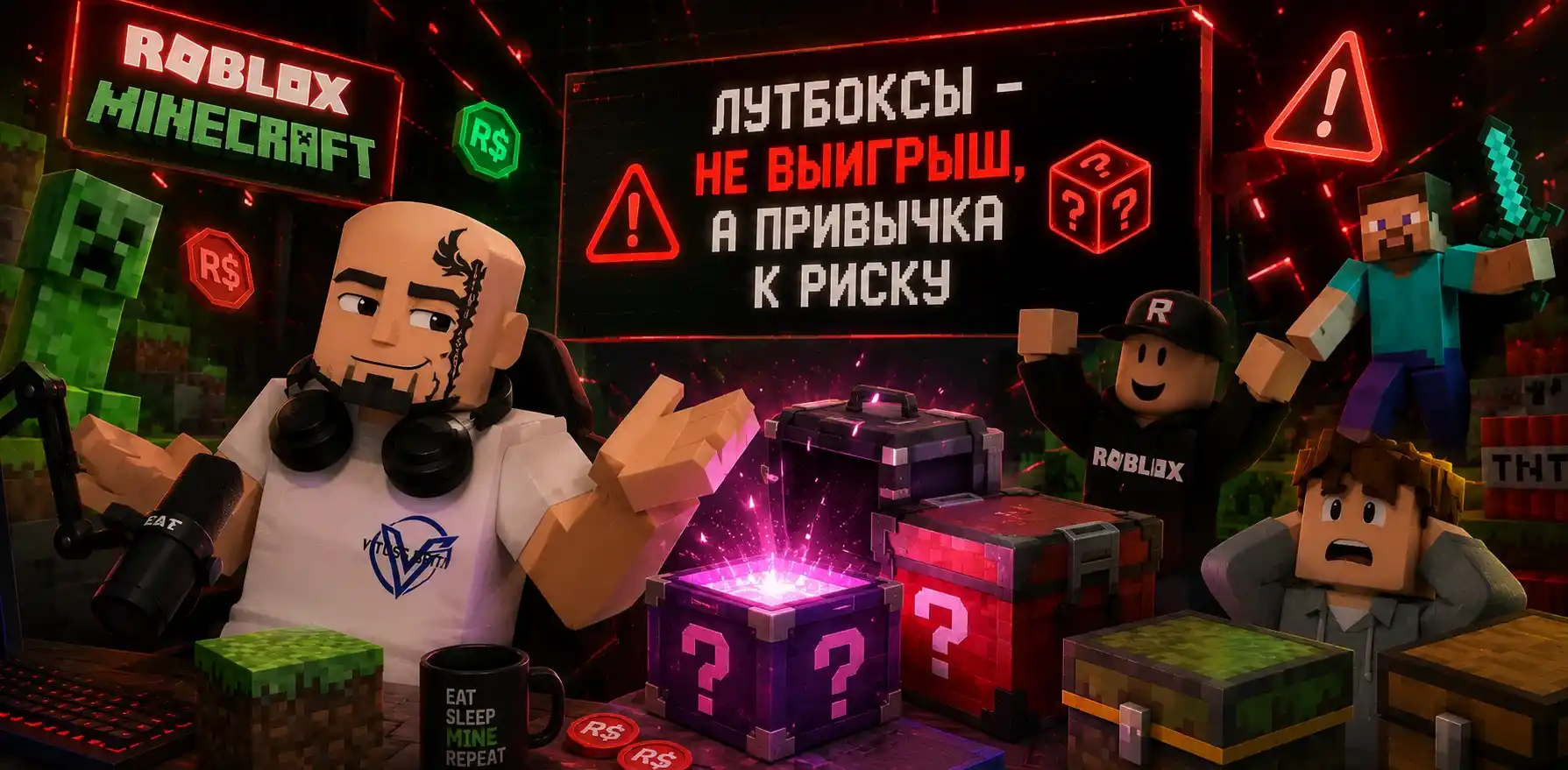 Роблок и Майнкрафт