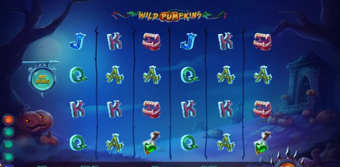 Интерфейс игрового автомата Wild Pumpkins Deluxe