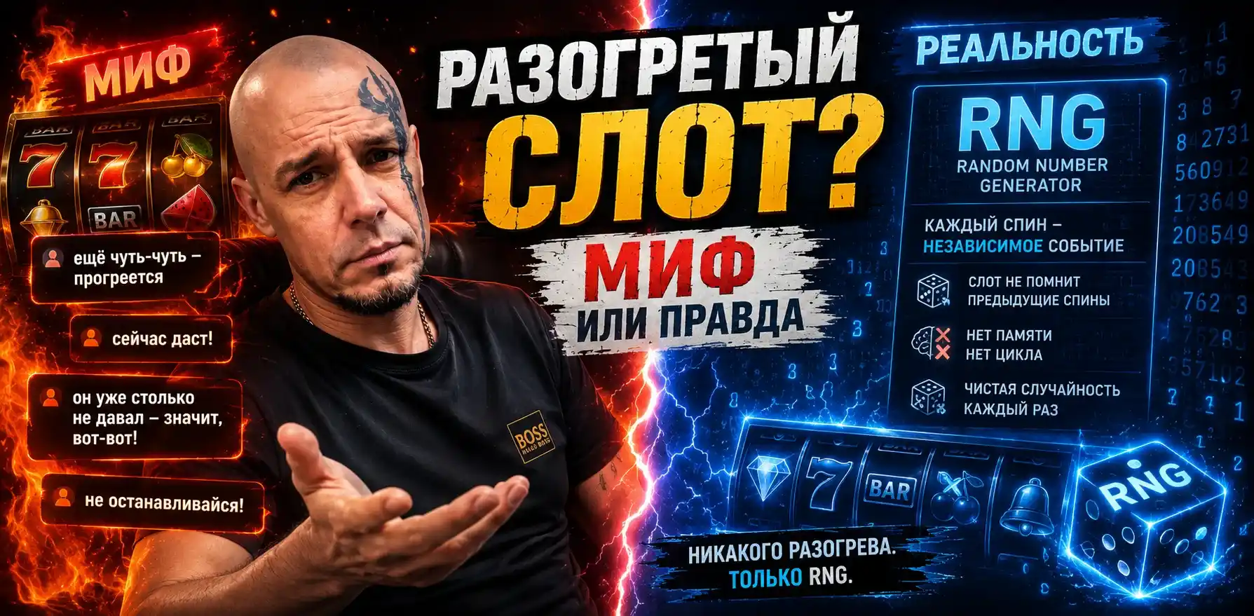 Почему горячих и холодных слотов не существует — объяснение работы RNG в онлайн-казино
