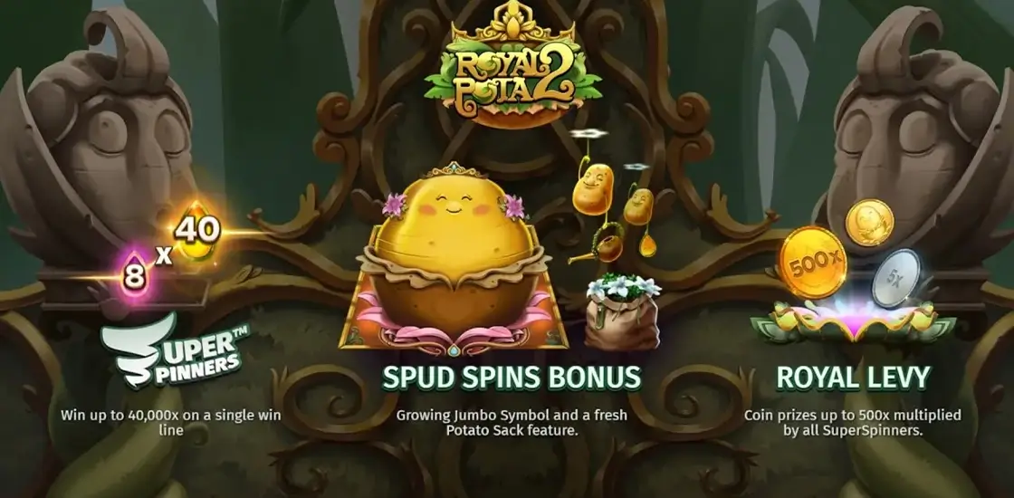 Бонусные функции Royal Potato 2