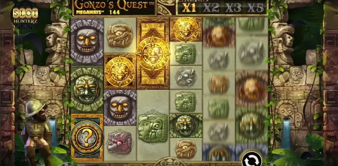 Интерфейс игрового автомата Gonzo’s Quest Megaways