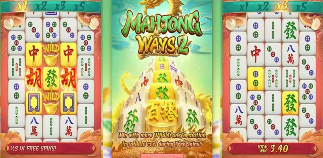 Интерфейс игрового автомата Mahjong Ways 2
